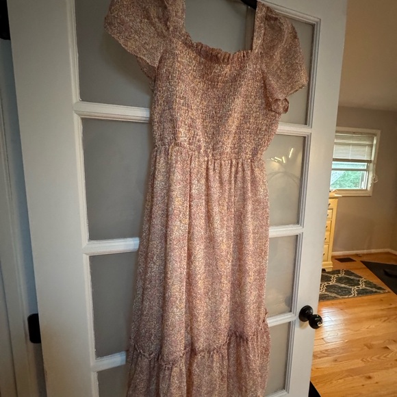 LC Lauren Conrad Flutter Sleeve Smocked Dress - Picture 3 of 3